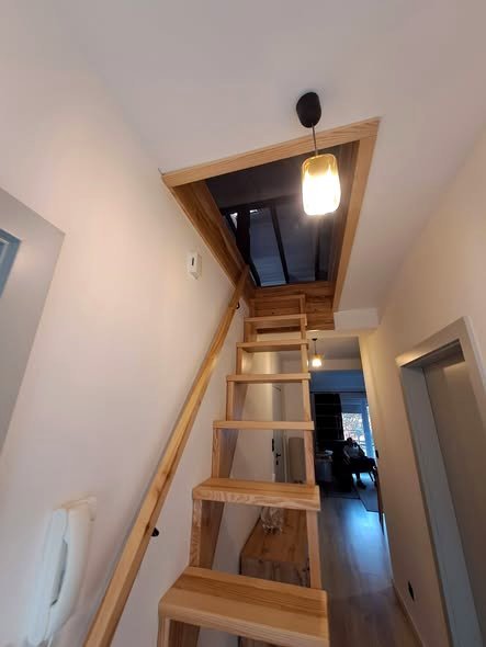 Lux-Drew — schody policzkowe jesion · detal konstrukcji · Żywiec